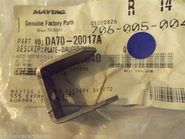 KENMORE SAMSUNG REFRIGERATOR DA70-20017A Plate-d/auger Disp NEW IN BAG KENMORE SAMSUNG REFRIGERATOR DA70-20017A Plate-d/auger Disp NEW IN BAG